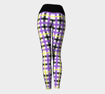 Nonbinary Plaid Yoga Leggings