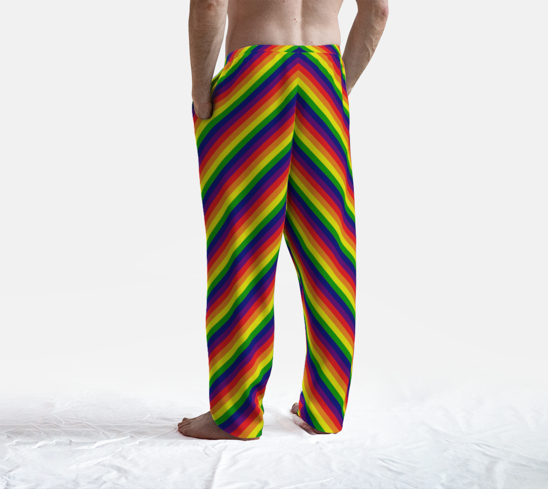 Rainbow Striped Lounge Pants