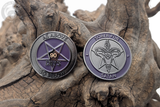 Sober for Satan | Non-Theistic Recovery Tokens | Soft Enamel and Black Metal