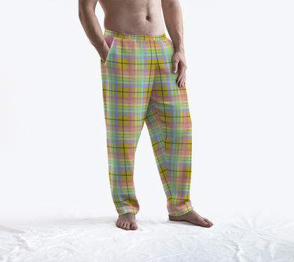 Pastel Rainbow/Citrus Sugar Tartan Plaid Lounge Pants