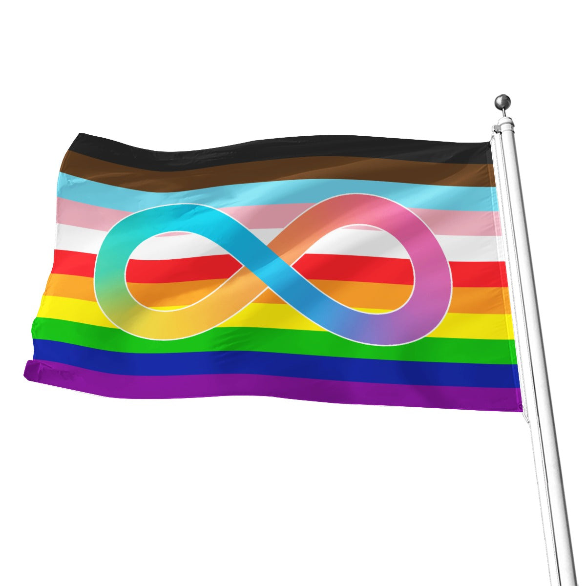 Neurodiversity - V2 All-Over Print Flag | 5 Sizes