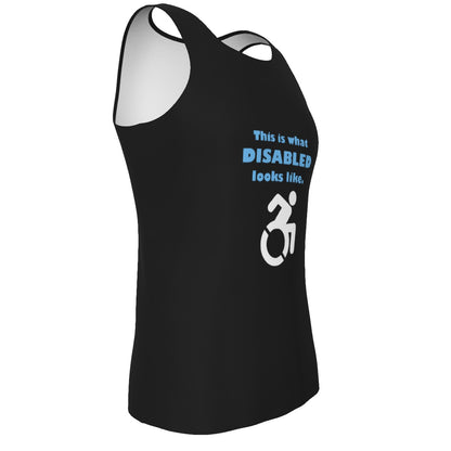 Disability Phrases and Symbols Relaxed Fit Tank Top | Choose Your Design and Colourway