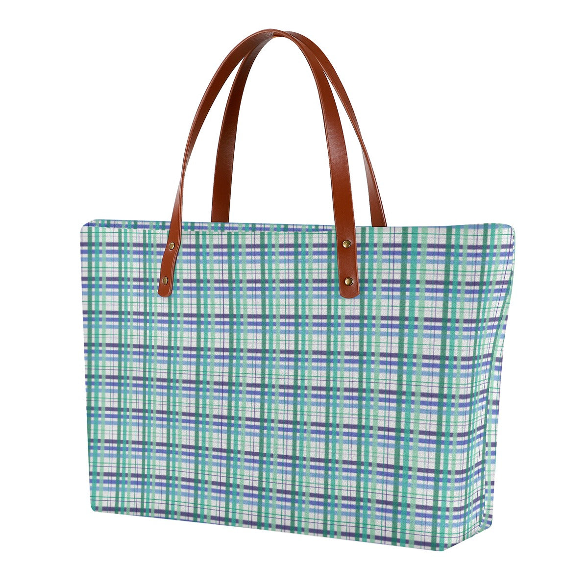 Gay Tartan Plaid Zippered Neoprene Tote Bag