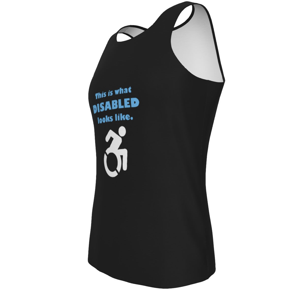 Disability Phrases and Symbols Relaxed Fit Tank Top | Choose Your Design and Colourway