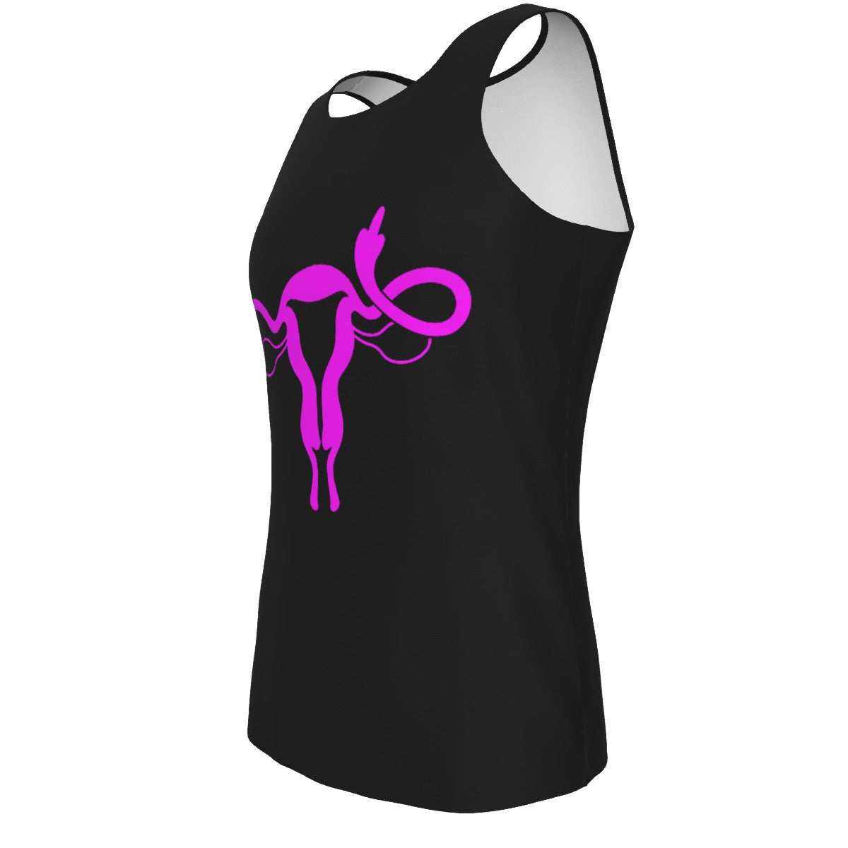 Uterus Middle Finger Relaxed Fit Tank Top