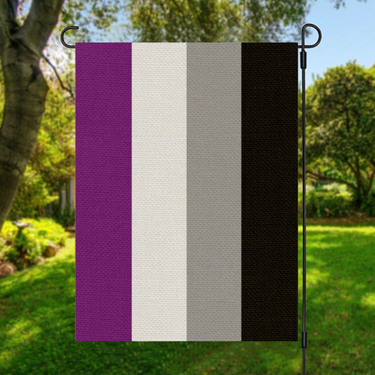 Asexual All-Over Print Garden Flag