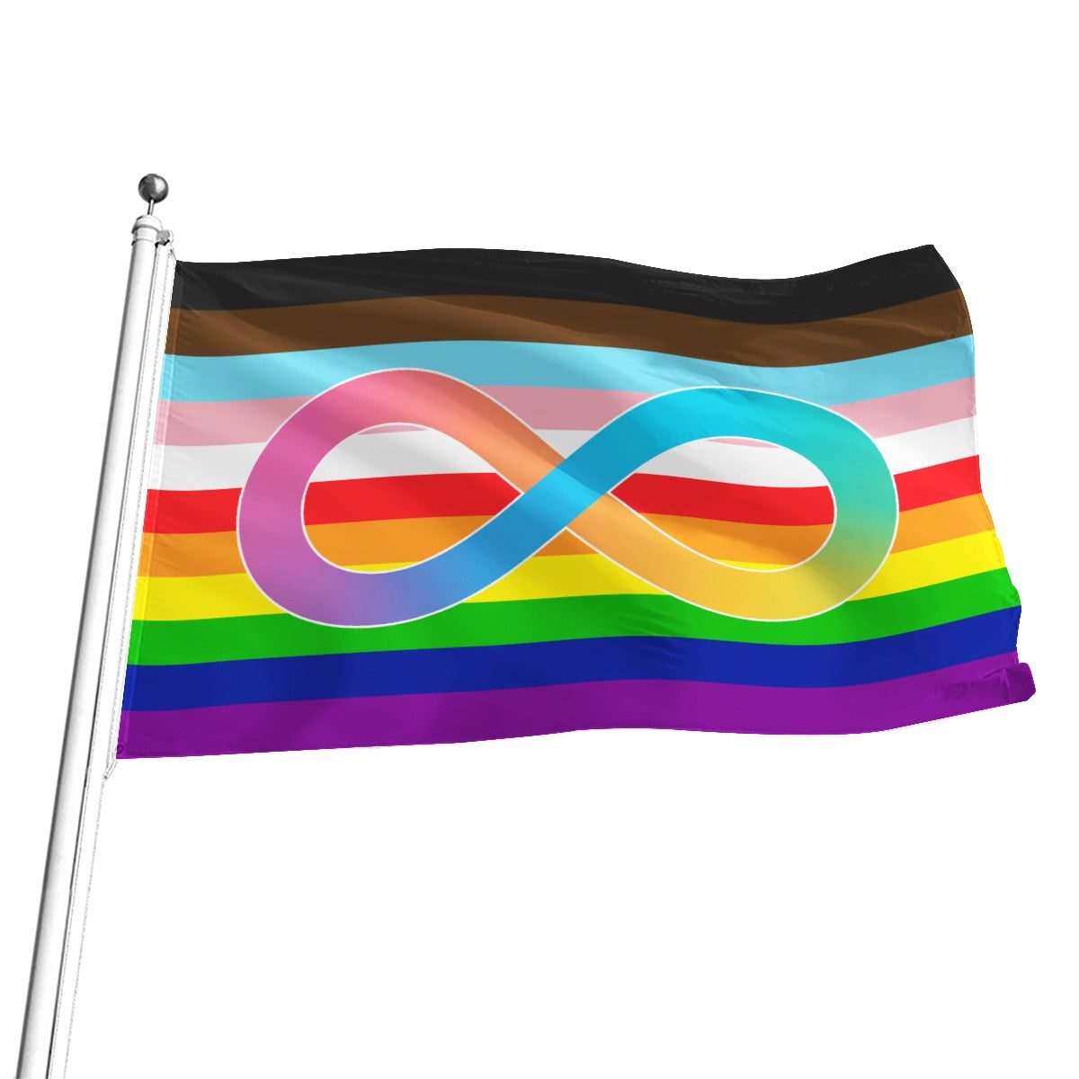 Neurodiversity - V2 All-Over Print Flag | 5 Sizes