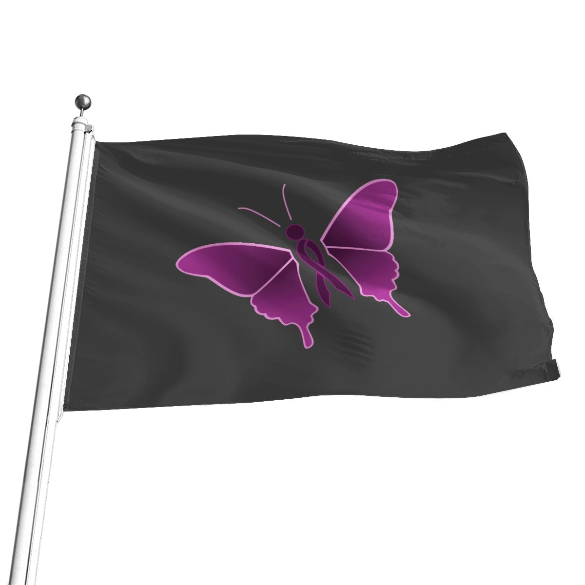 Fibromyalgia - V1 All-Over Print Flag | 5 Sizes