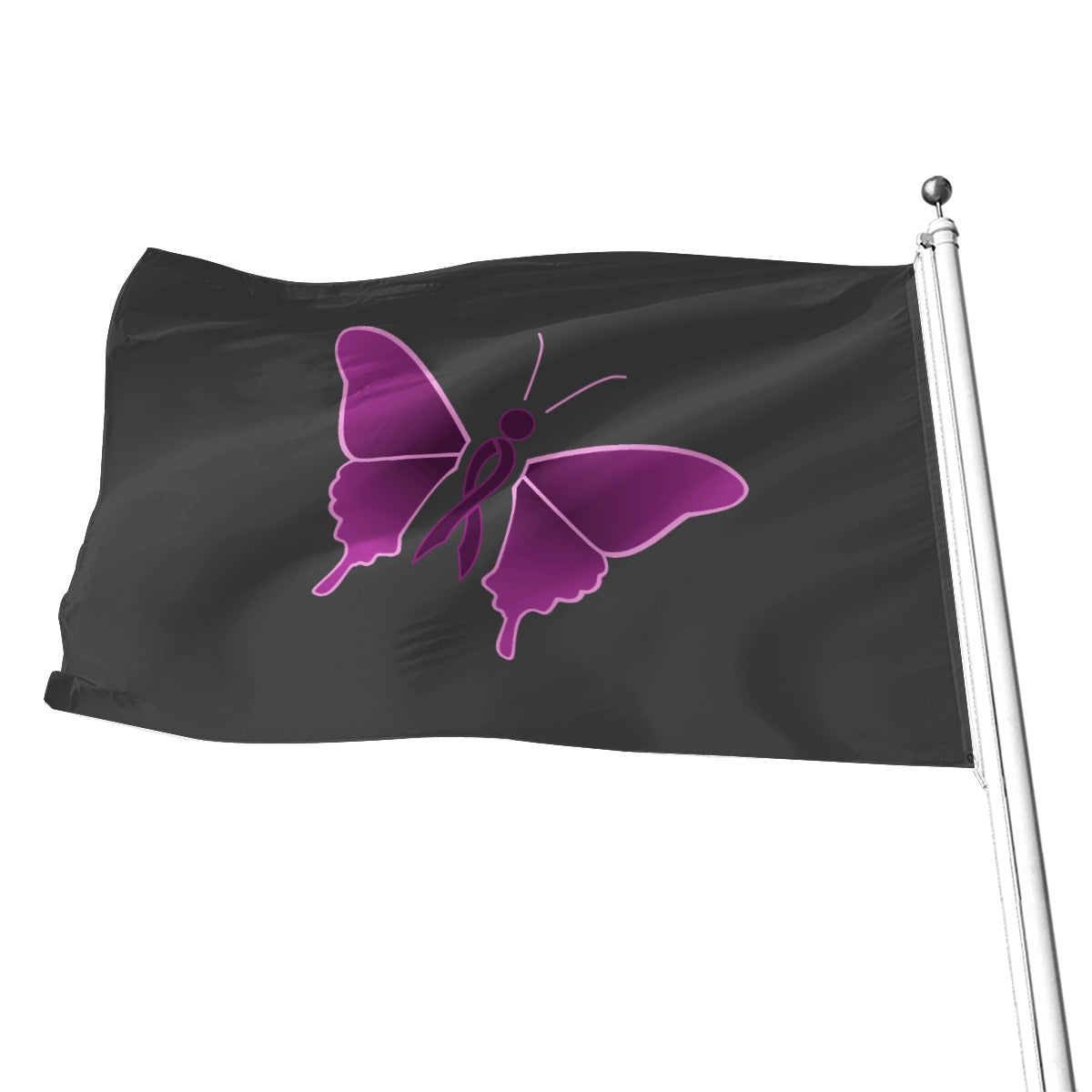 Fibromyalgia - V1 All-Over Print Flag | 5 Sizes