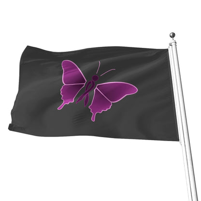 Fibromyalgia - V1 All-Over Print Flag | 5 Sizes