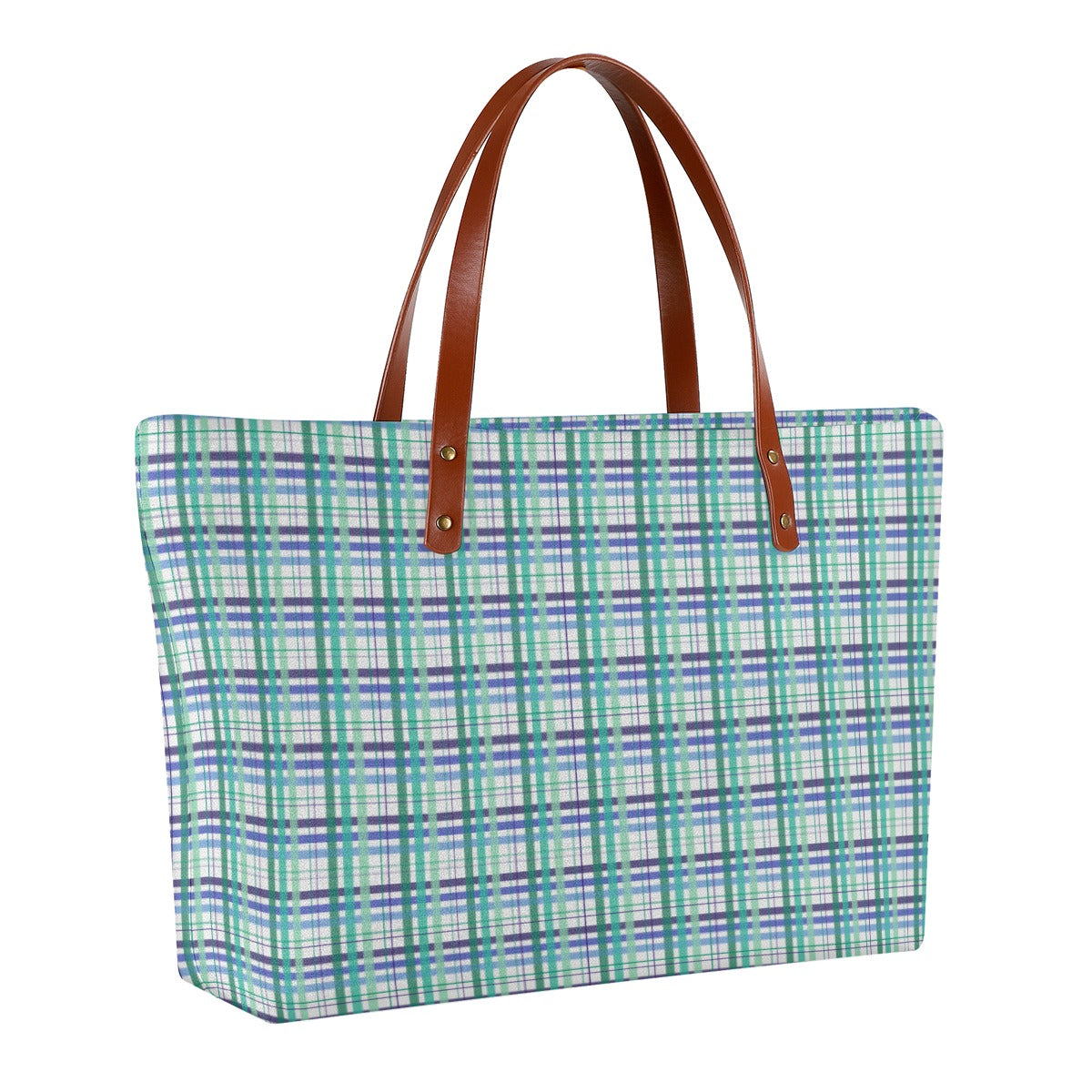 Gay Tartan Plaid Zippered Neoprene Tote Bag