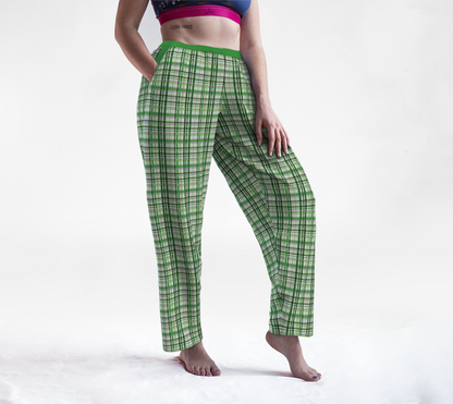 Aromantic Madras Plaid Lounge Pants