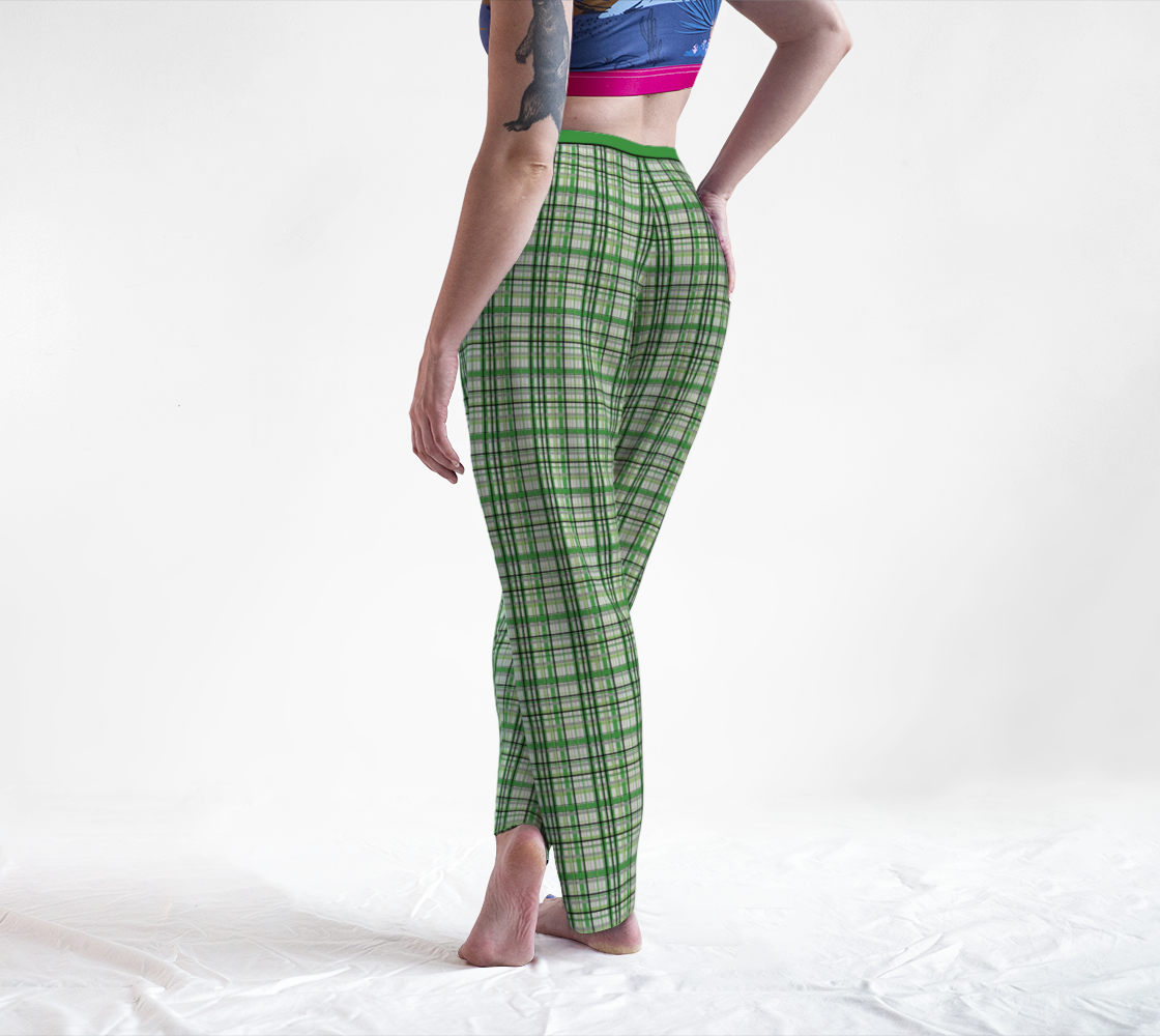 Aromantic Madras Plaid Lounge Pants