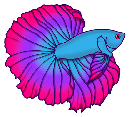 Betta Fish Airbag Mobile Phone Holder | Choose Your Colourway