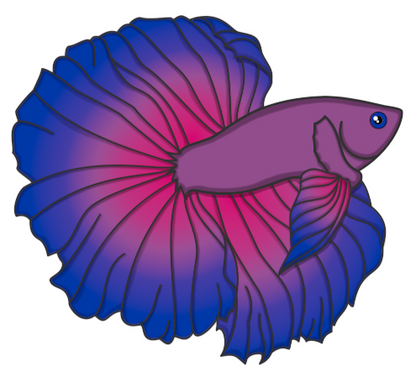 Betta Fish Airbag Mobile Phone Holder | Choose Your Colourway