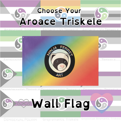 Choose Your Aroace Kink Wall Flag | Single-Sided | 5 Sizes | Non-Vanilla Aroaces