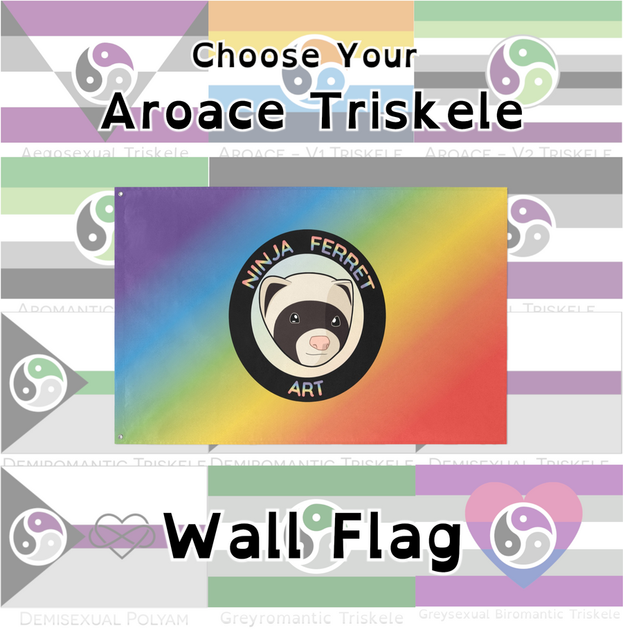 Choose Your Aroace Kink Wall Flag | Single-Sided | 4 Sizes | Non-Vanilla Aroaces