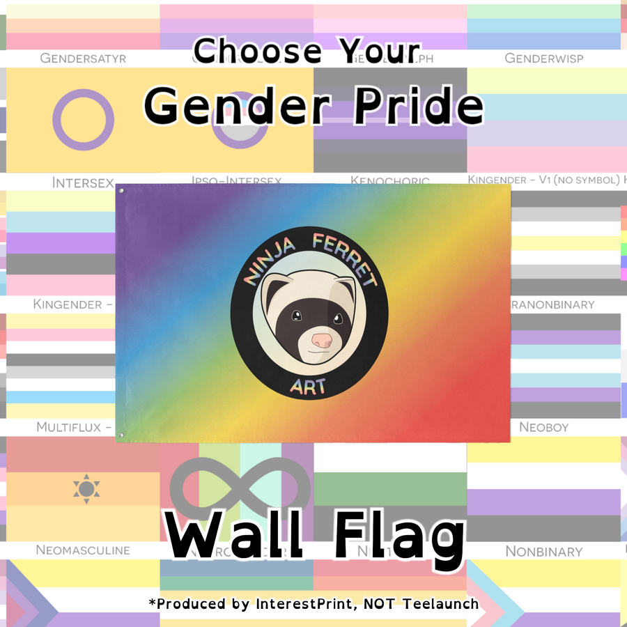 Choose Your Gender Wall Flag | Single-Sided | 4 Sizes | Gender Identity and Expression