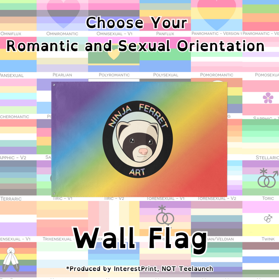 Choose Your Orientation Wall Flag | Single-Sided | 4 Sizes | Romantic and Sexual Orientations