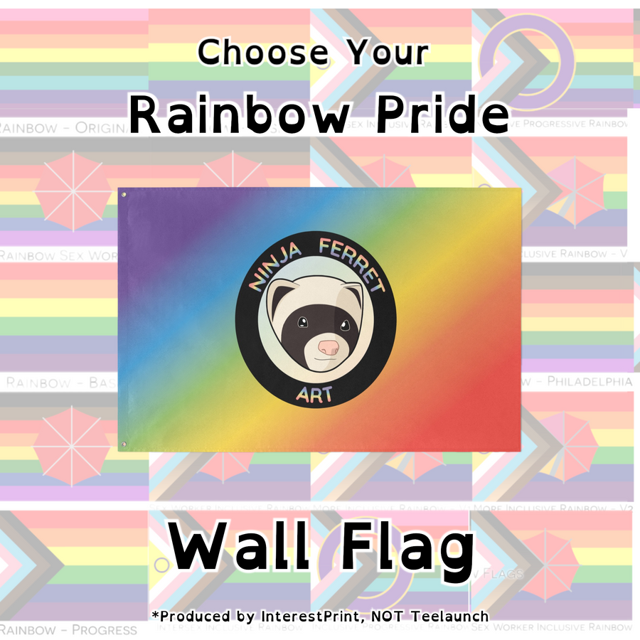 Choose Your Rainbow Pride Wall Flag | Single-Sided | 4 Sizes | 2SLGBTQIA+
