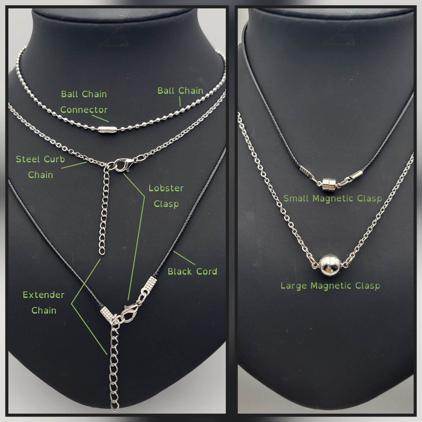 Collar ovalado degradado arcoíris | Elige tu combinación de colores