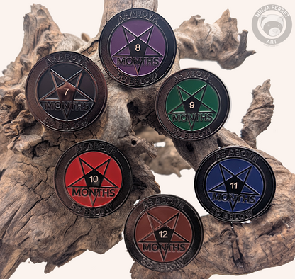 A Light in the Darkness - 24 Hours Sober for Satan Non-Theistic Recovery Tokens