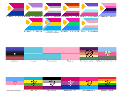 Polyamory Pride Indoor Mat | Choose Your Flag