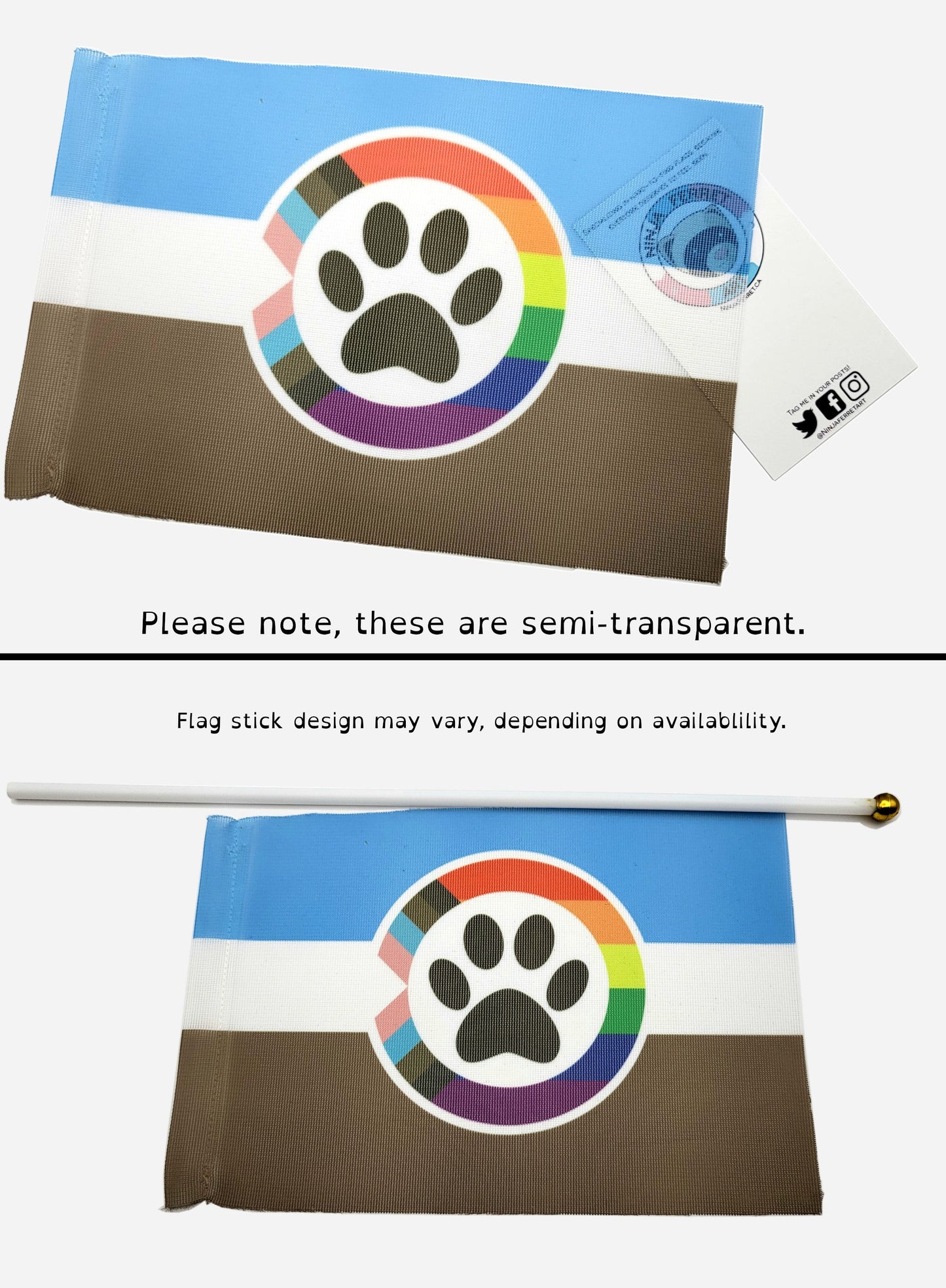 Disability and Neurodiversity Pride Hand/Desk Flags | Choose Your Flag | Double Sided