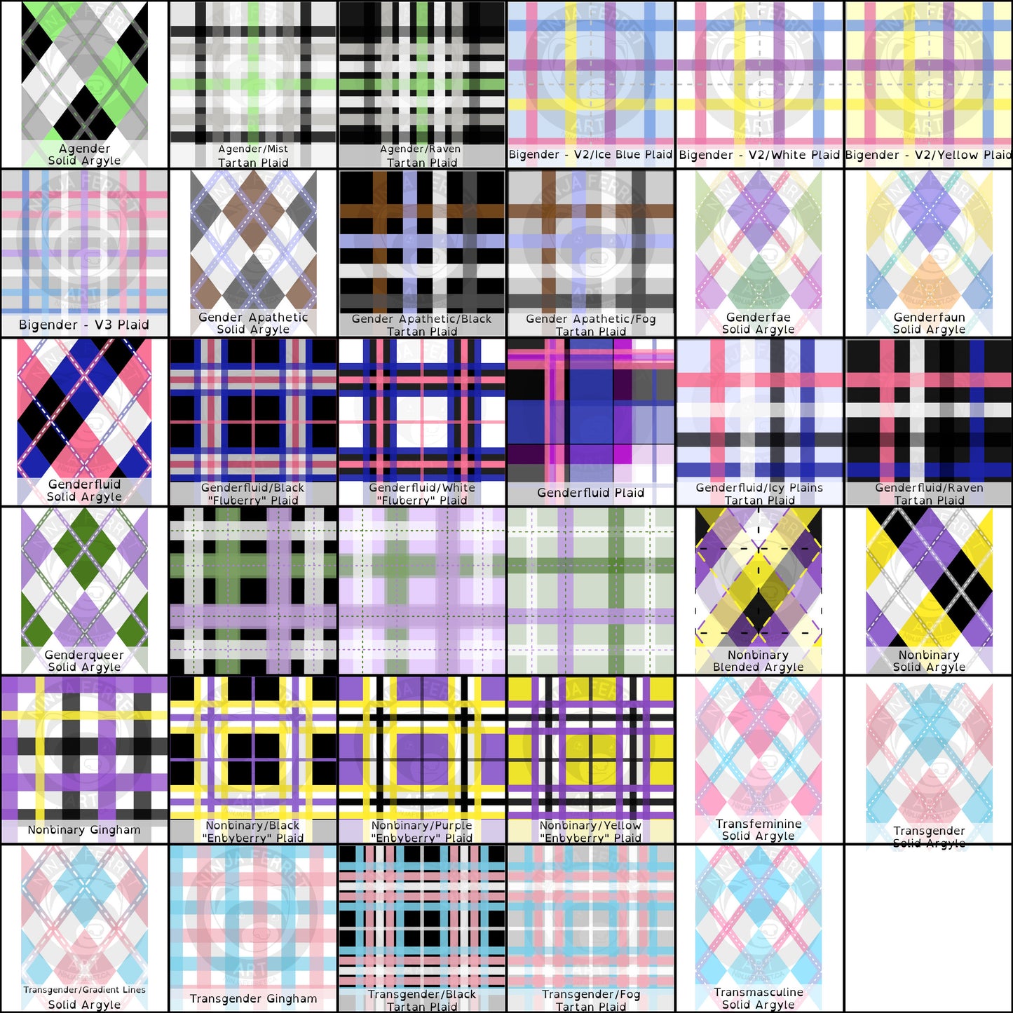 Gender Pride Plaid Wrap Skirts | Choose Your Pattern and Colourway