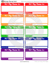 Name and Pronoun Labels | Printable | Fits Avery 5163
