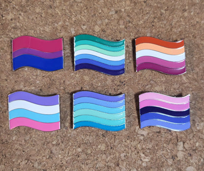 Orientation Pride Flag Enamel Pins | Choose Your Flag