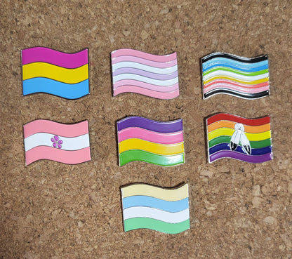 Orientation Pride Flag Enamel Pins | Choose Your Flag