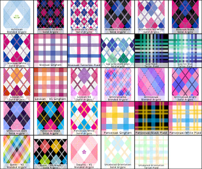 Pride Plaid Cotton Fabric | 4 Fabric Types | Choose Your Colourway