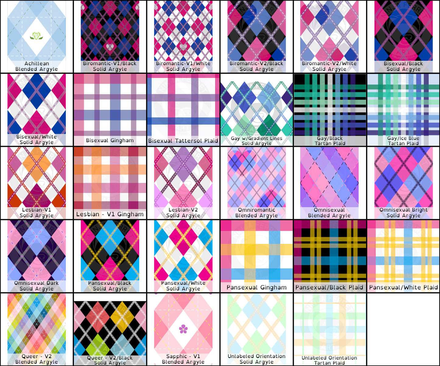 Pride Plaid Woven Polyester Fabric | 6 Fabric Types | Choose Your Colourway