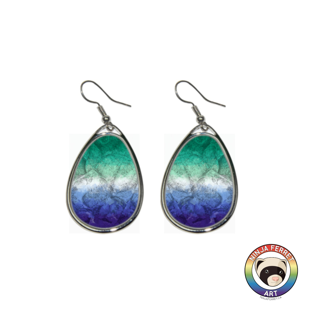 Orientation Gradient or Faux Stone Oval Earrings | Choose Your Colourway