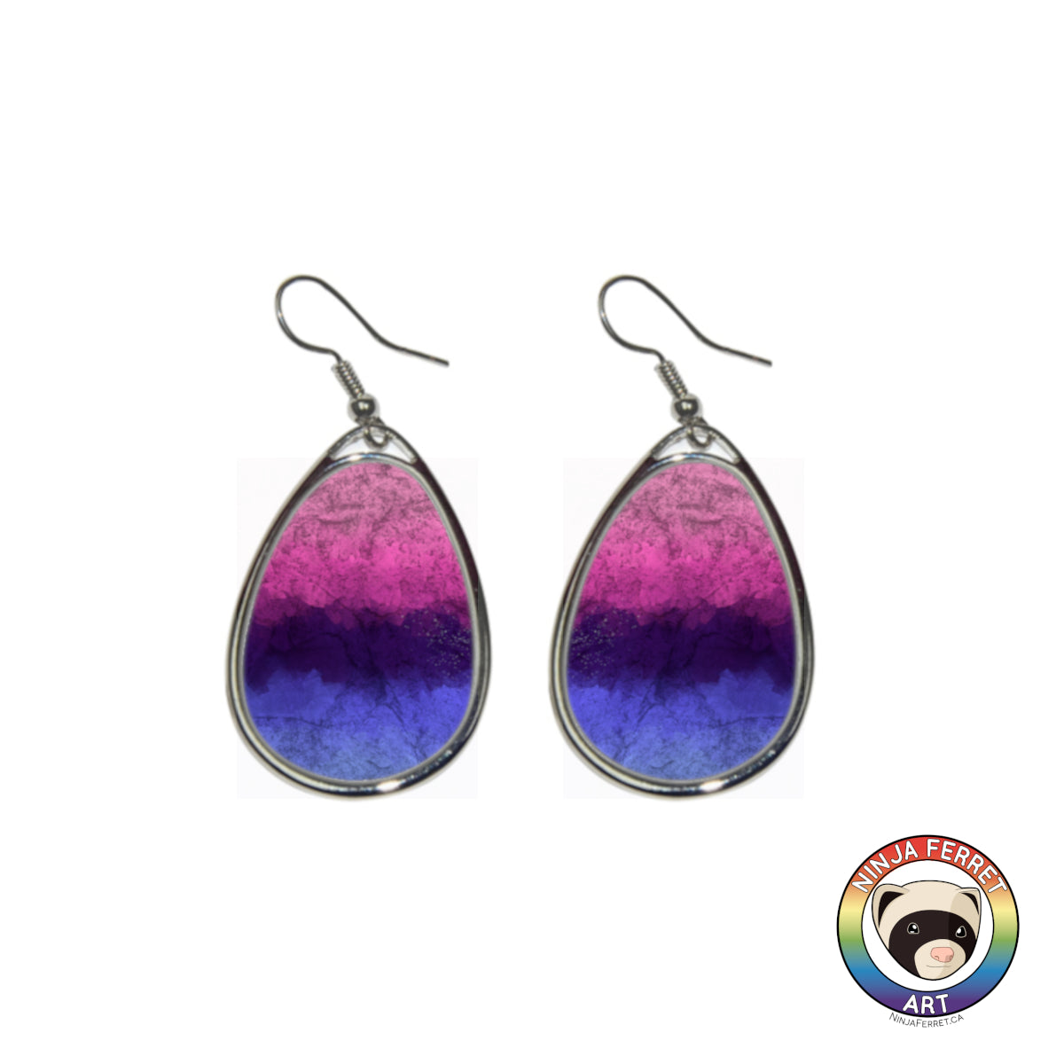 Orientation Gradient or Faux Stone Oval Earrings | Choose Your Colourway