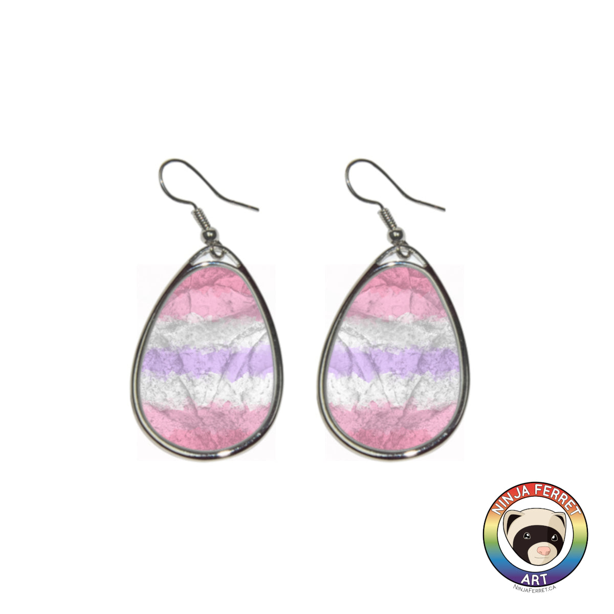 Orientation Gradient or Faux Stone Oval Earrings | Choose Your Colourway