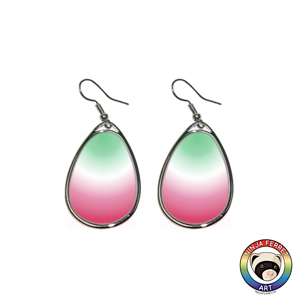 Aroace Gradient or Faux Stone Oval Earrings | Choose Your Colourway