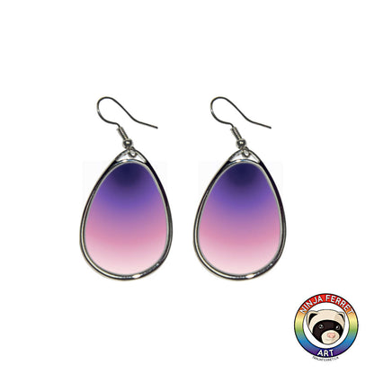 Aroace Gradient or Faux Stone Oval Earrings | Choose Your Colourway