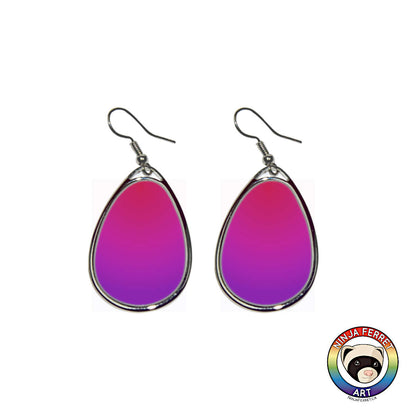 Aroace Gradient or Faux Stone Oval Earrings | Choose Your Colourway