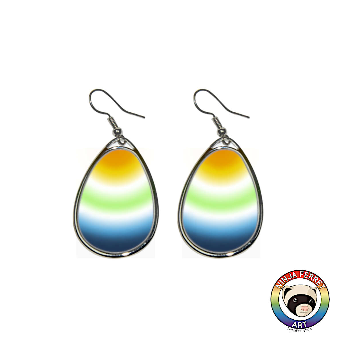 Aroace Gradient or Faux Stone Oval Earrings | Choose Your Colourway