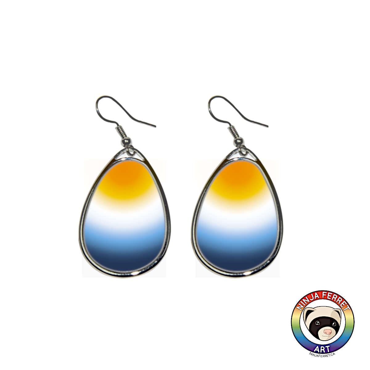 Aroace Gradient or Faux Stone Oval Earrings | Choose Your Colourway