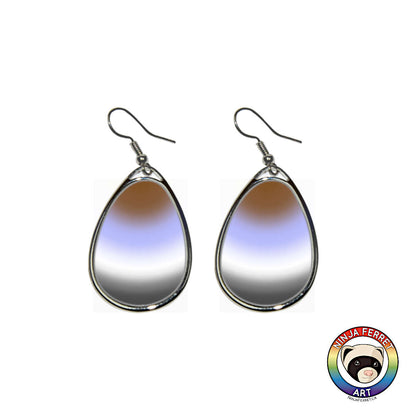 Gender Gradient or Faux Stone Oval Earrings | Choose Your Colourway