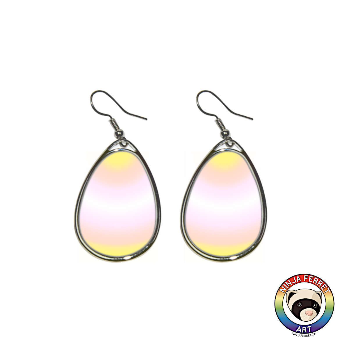 Gender Gradient or Faux Stone Oval Earrings | Choose Your Colourway