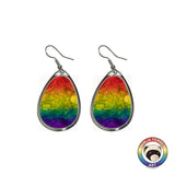 Rainbow Gradient or Faux Stone Oval Earrings | Choose Your Colourway