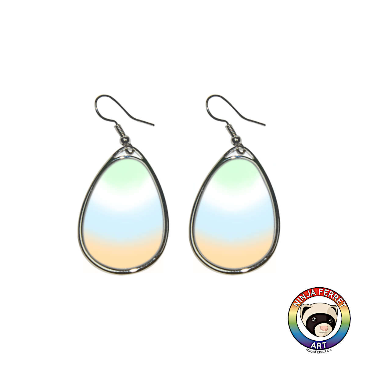 Orientation Gradient or Faux Stone Oval Earrings | Choose Your Colourway