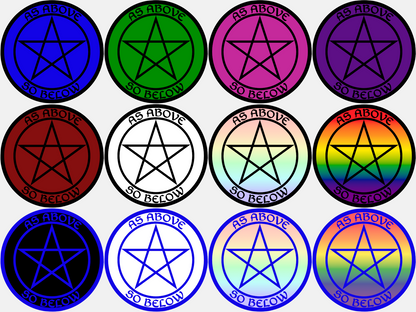 Satanic Stickers | 2 Sizes | Single or Multipacks