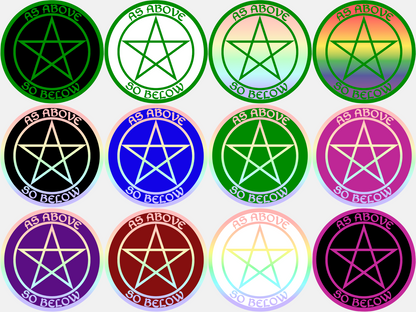 Satanic Stickers | 2 Sizes | Single or Multipacks