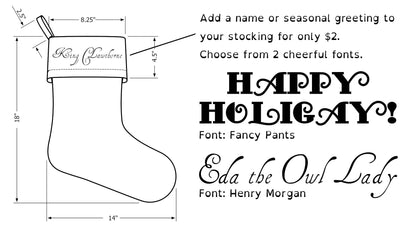 Pride Plaid Holiday Stocking | Choose Your Pattern and Colourway