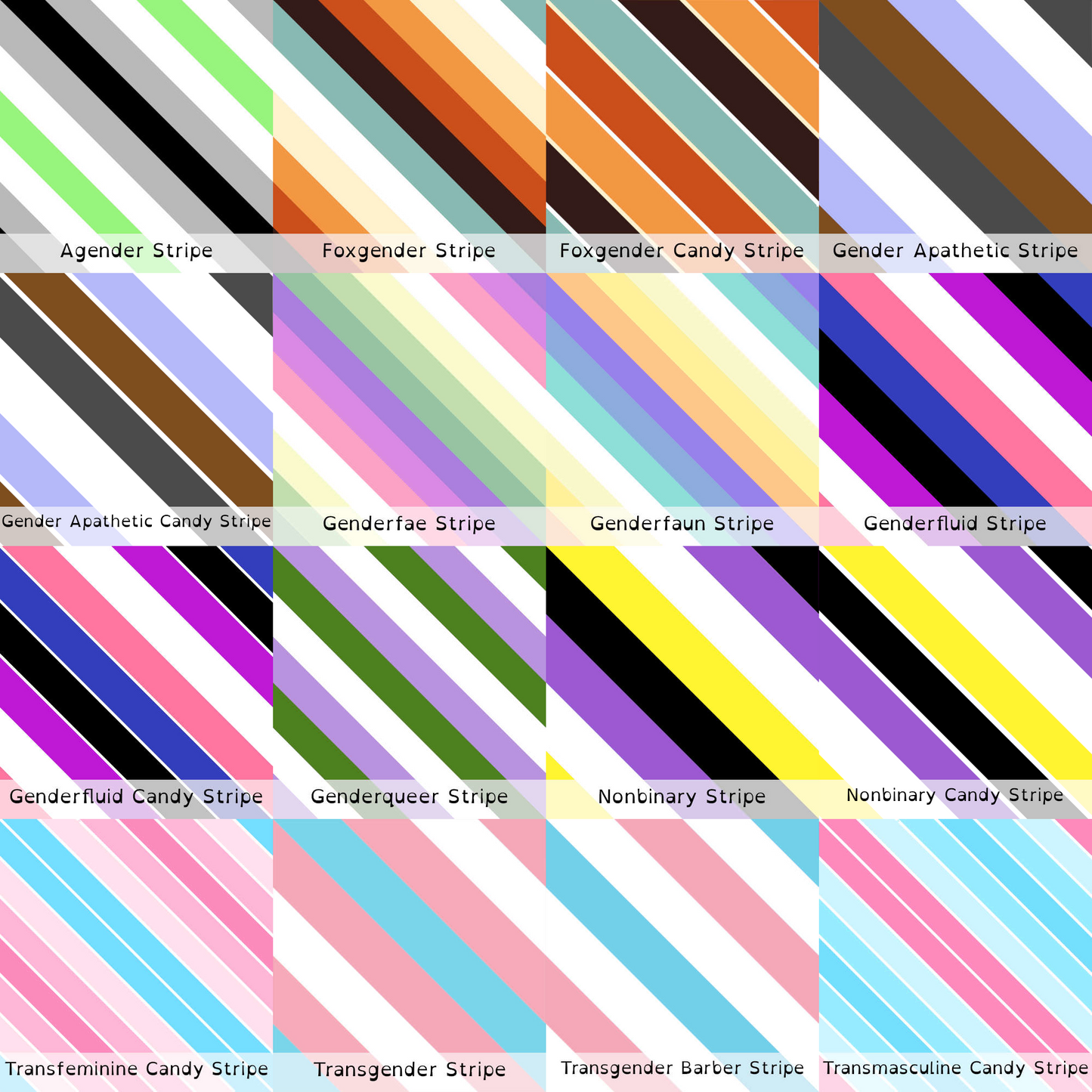 Pride Striped Silk Fabric | 3 Fabric Types | Choose Your Colourway